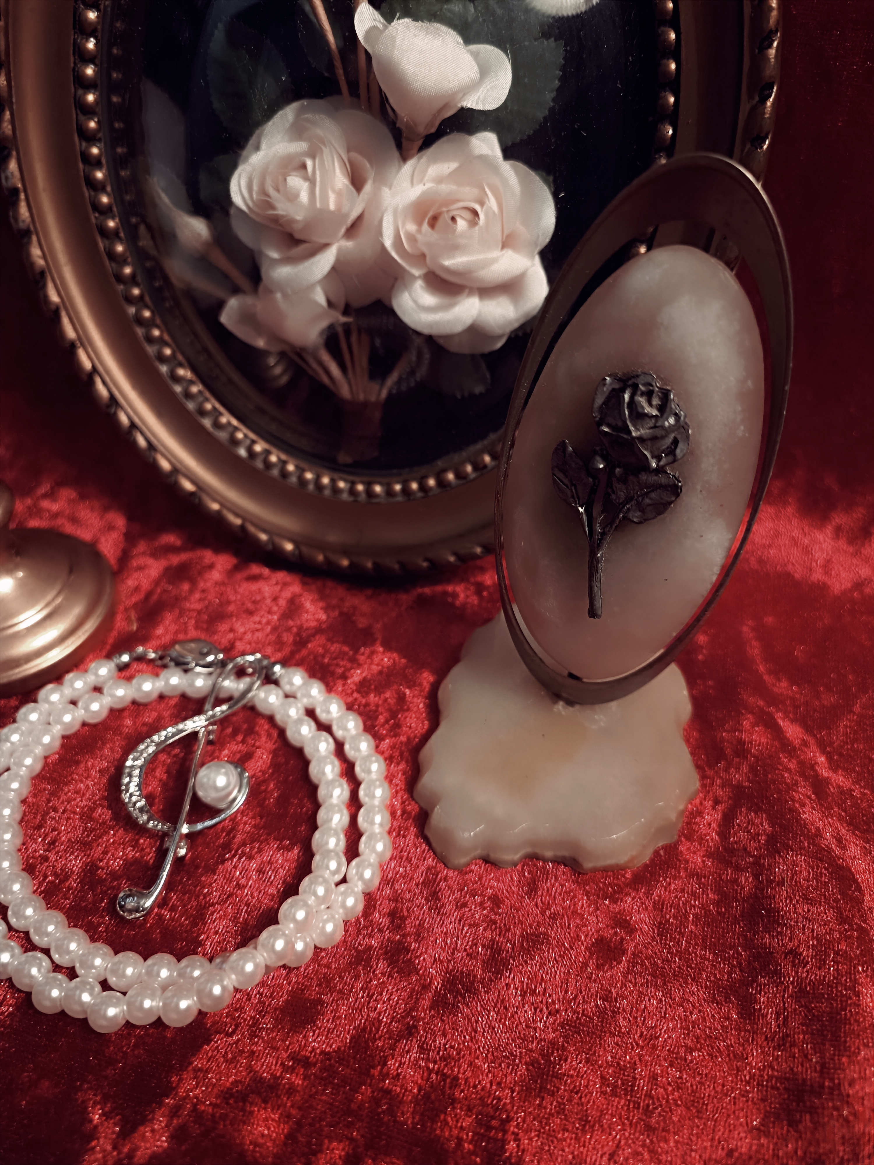 🕯️décoration de coiffeuse ancienne 🕯️